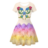 Kinder Mädchen Lucy Die Tribute von Panem The Hunger Games The Ballad of Songbirds Snakes Cosplay Kleid 3D Druck Film