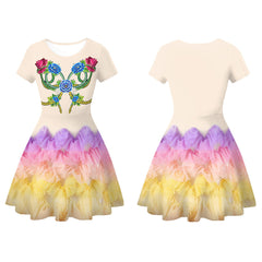 Kinder Mädchen Lucy Die Tribute von Panem The Hunger Games The Ballad of Songbirds Snakes Cosplay Kleid 3D Druck Film