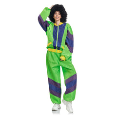 Kinder Mädchen Retro Hip-Hop Disco Cosplay Kostüm Sportbekleidung Jacke Hose Outfits