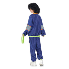 Kinder Mädchen Retro Hip-Hop Disco Cosplay Kostüm Sportbekleidung Jacke Hose Outfits Kostüm