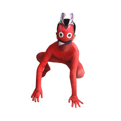 Kinder rot Jumpsuit Horror Games Cosplay Kostüm Outfits Halloween Karneval Anzug
