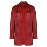 Madame Web Spider Damen rot Kunstleder Jacke Cosplay Outfits