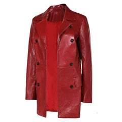 Madame Web Spider Damen rot Kunstleder Jacke Cosplay Outfits