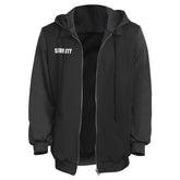 Mike Schmidt FNAF schwarze Jacke Herren Übergangsjacke