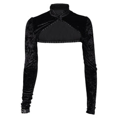 Misty Lisa Frankenstein schwarz kurz Jacke Cosplay Kostüm