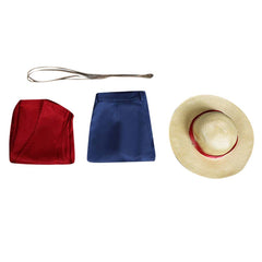 Monkey D. Luffy One Piece Kostüm Set Cosplay Halloween Karneval Outfits
