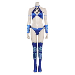 Mortal Kombat 11 Kitana Sexy Cosplay Kostüm Halloween Karneval Outfits