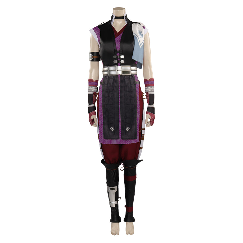 Mortal Kombat Li Mei Kostüm Set Halloween Karneval Cosplay Outfits