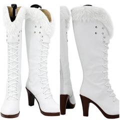 One Piece Nico Robin Cosplay Stiefel weiß Cosplay Schuhe