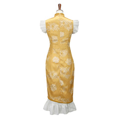 Puella Magi Madoka Magica Tomoe Mami Cheongsam Cosplay Outfits