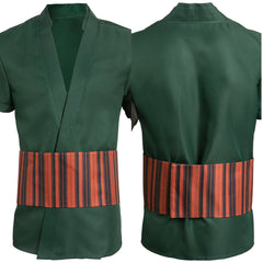 Roronoa Zoro grün T-Shirt One Piece Lorenor Zorro Cosplay Kostüm