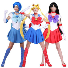 Sailor Moon Tsukino Usagi Ami Mizuno Rei Hino Kleid Cosplay Kostüm - cosplaycartde