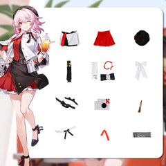 Spiel Honkai: Star Rail X KFC March 7th Dienstmädchen Kleid Cosplay Kostüm