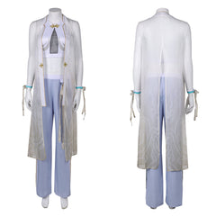 Street Fighter Chun Li weiß Kostüm Set Cosplay Outfits