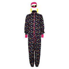 unisex 80er Jahre Workout Kostüm Cosplay Kostüm Outfits Halloween Faschingskostüm Halloween Cosplay Kostüm Outfit Set für Erwachsene