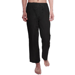 unisex Mittelalterliche Leinenhose lose Hose Cosplay Kostüm Outfits Halloween Karneval Anzug