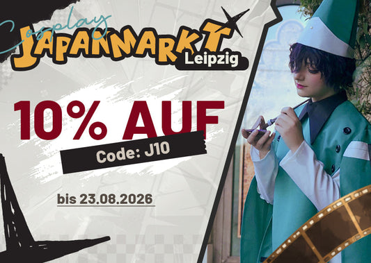 Bereit für den JAPANMARKT Leipzig 2026? Hol dir 10% Rabatt auf dein nächstes Cosplay!