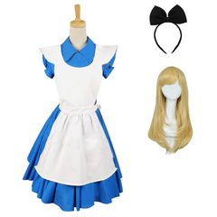 Alice In Wonderland Tim Burton Alice Kleid Cosplay Kostüm