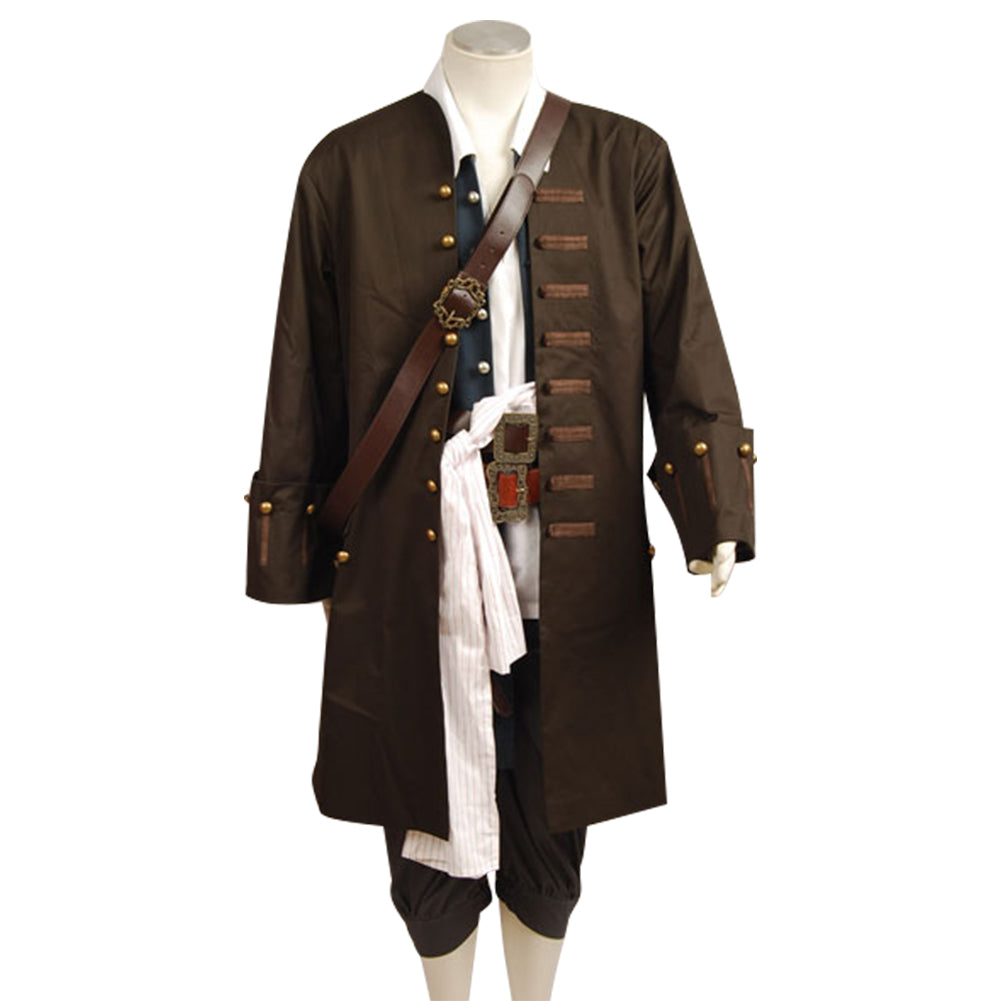 Pirates Of The Caribbean Jack Sparrow Johnny Depp Cosplay Kostüm Set