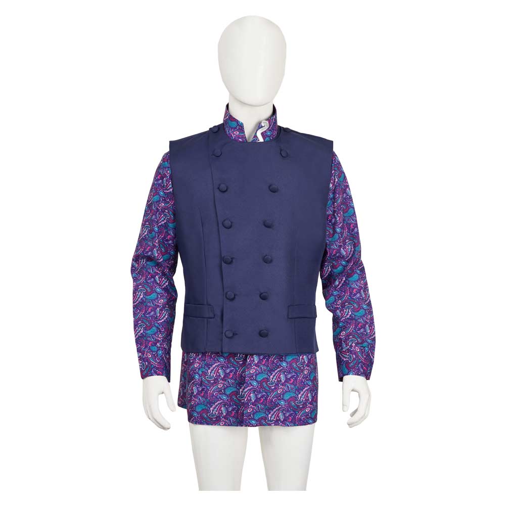 Charlie and the Chocolate Factory Willy Wonka Cosplay Kostüm Set Lila