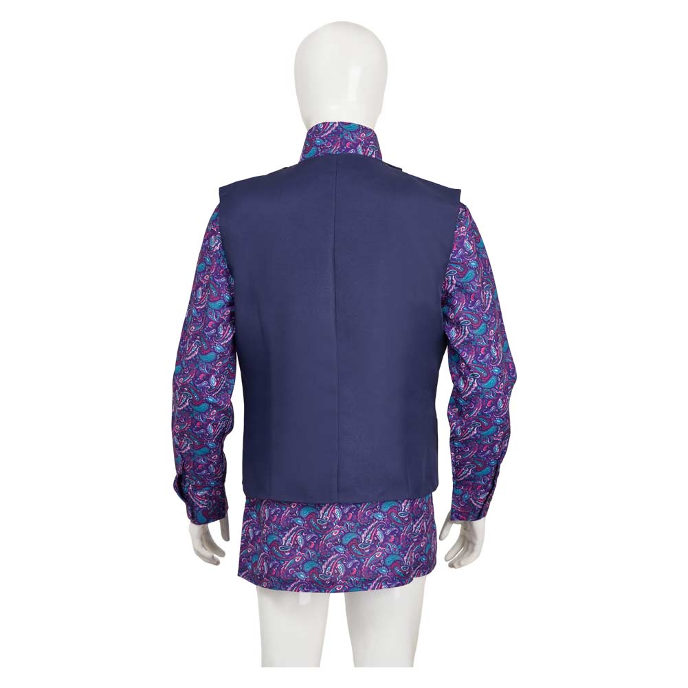 Charlie and the Chocolate Factory Willy Wonka Cosplay Kostüm Set Lila