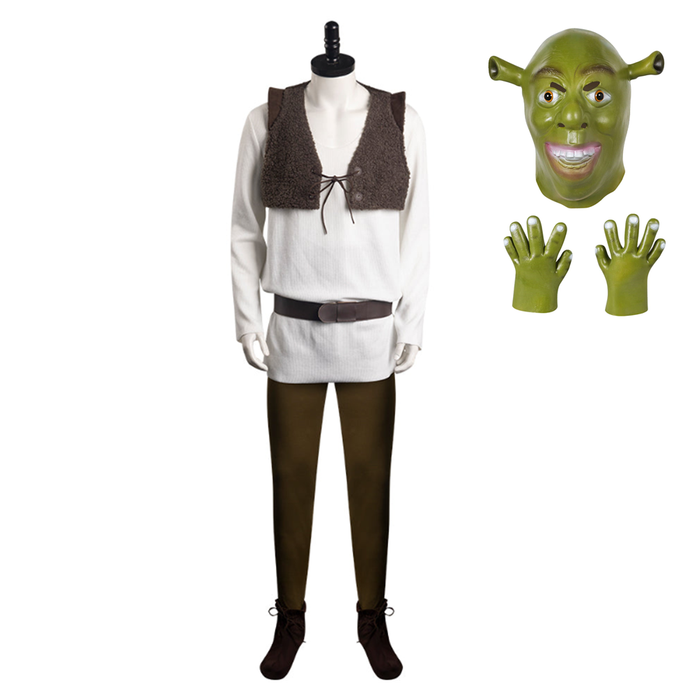 Shrek – Der tollkühne Held Shrek Cosplay Kostüm Halloween Karneval Outfits