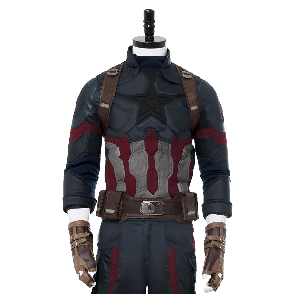 Avengers: Infinity War 2018 Captain America Steve Rogers Cosplay Kostüm Version B