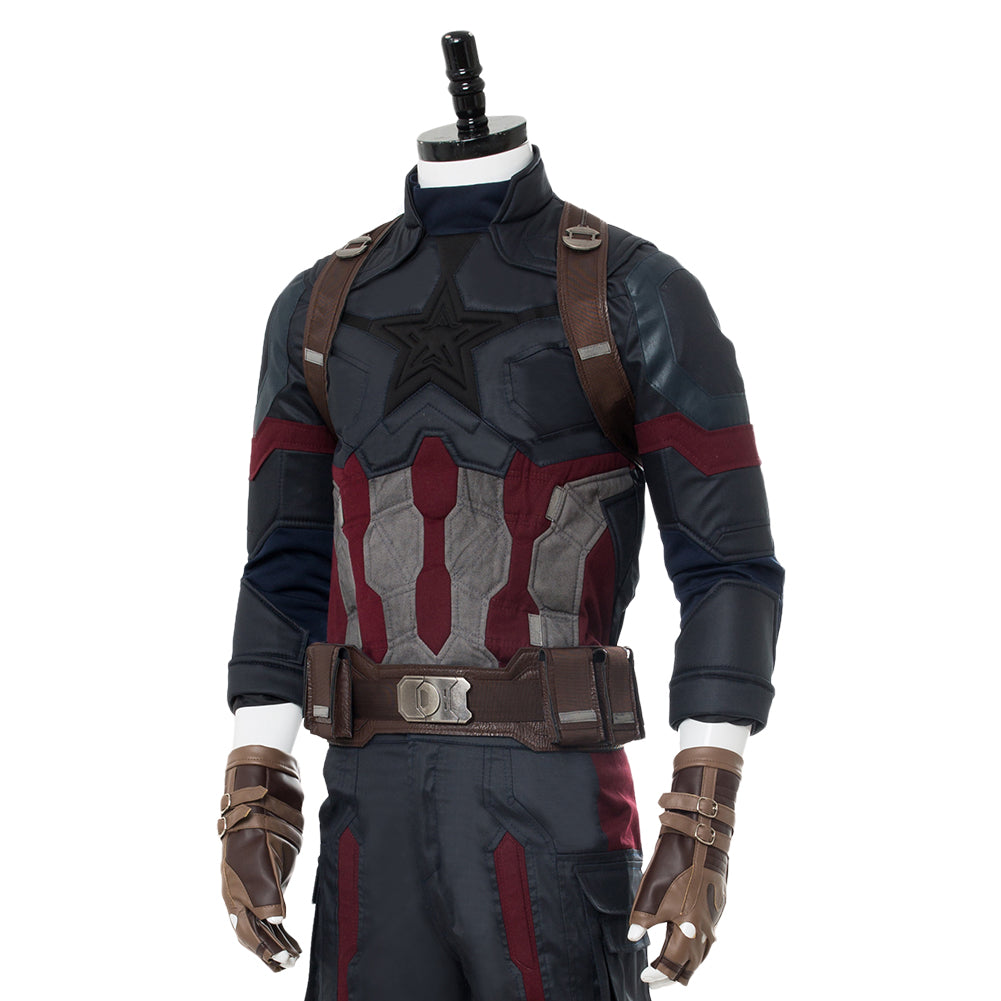 Avengers: Infinity War 2018 Captain America Steve Rogers Cosplay Kostüm Version B