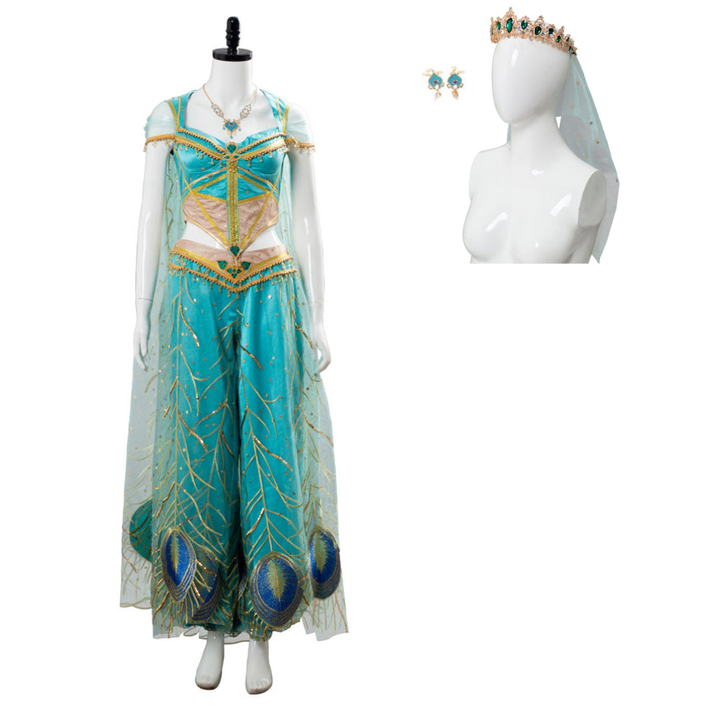 Aladdin Princess Prinzessin Jasmine Cosplay Kostüm