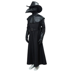 Kinder Steampunk Halloween Kostüm Outfit Pestdoktor mit Kaputze Set Plague Doctor Kostüm