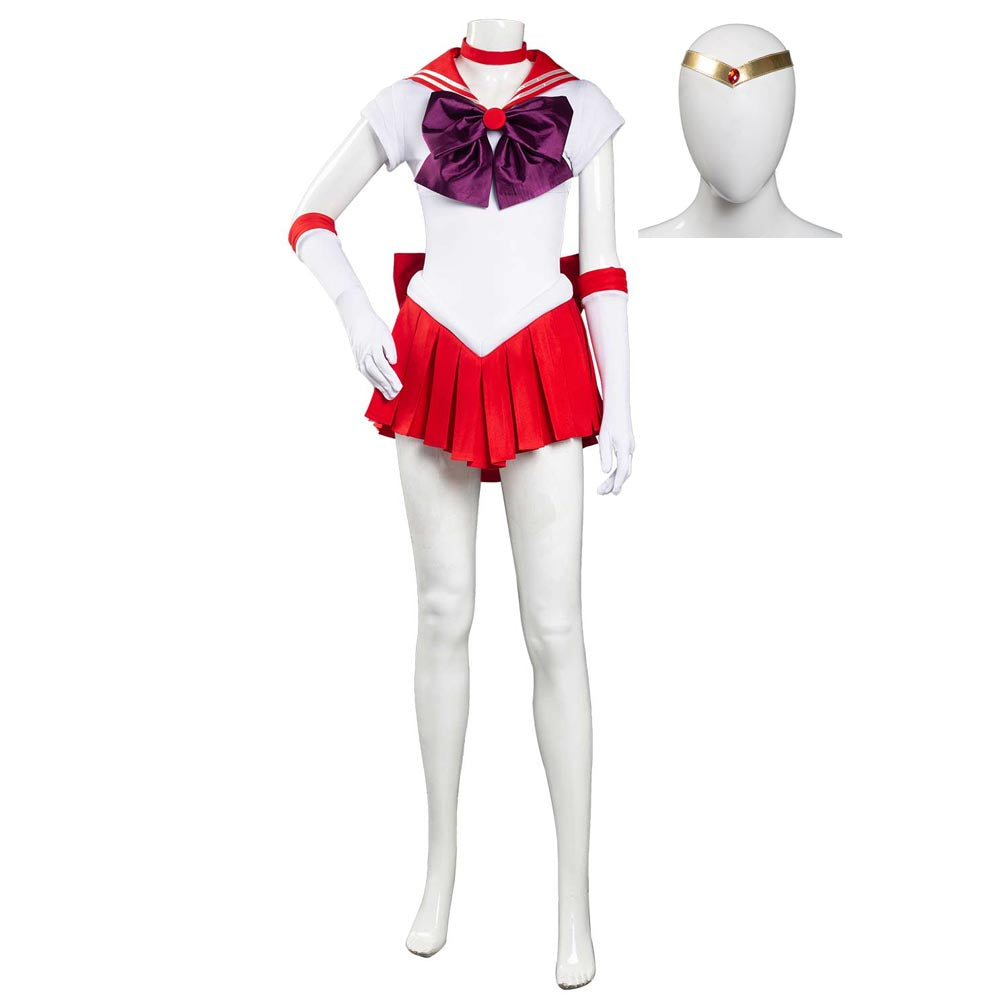 Sailor Mars Unifrom Sailor Moon Rei Hino Geist des Feuers Cosplay Halloween Karneval Kostüm