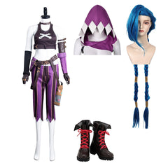 League of Legends LoL Jinx Cosplay Kostüme Outfits Halloween Karneval Set