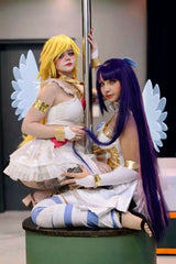 Panty & Stocking with Garterbelt Stocking Angel weiß Cosplay Kostüm Set