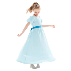 Nimmerland Peter Pan Kinder Wendy Darling Kleid Cosplay Kostüm Blau