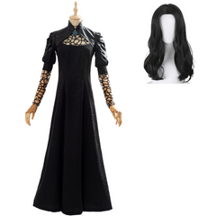 The Witcher Yennefer Cosplay Kosüm Party Abendkleid Schwarz