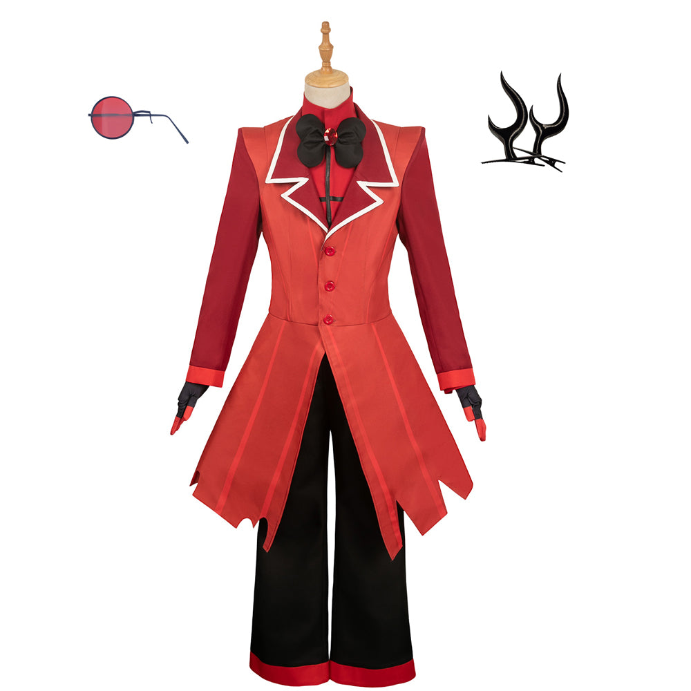 Hazbin Hotel ALASTOR Rot Kostüm Set Cosplay Outfits