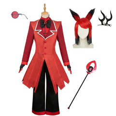 Hazbin Hotel ALASTOR Rot Kostüm Set Cosplay Outfits