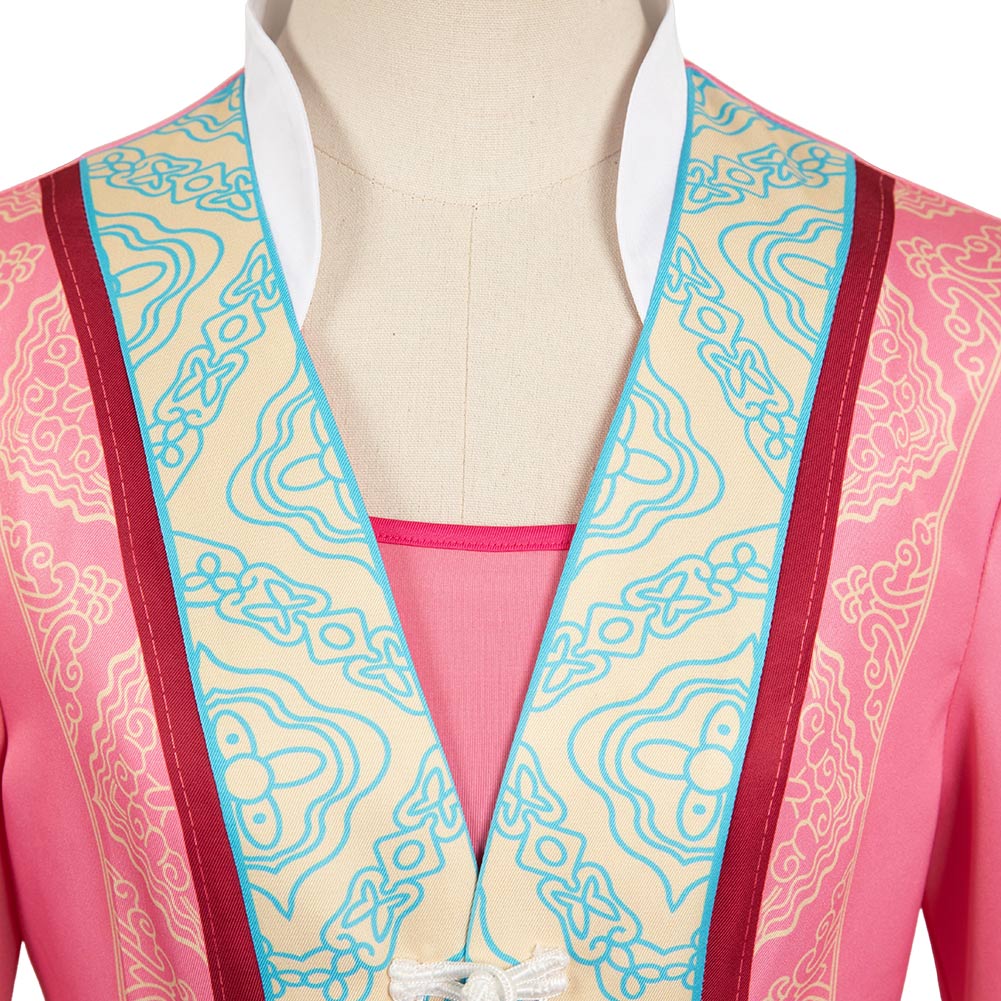 Fangzhu Baoqing Kostüm White Snake Bai She: Fu Sheng rosa Hanfu Cosplay Outfits