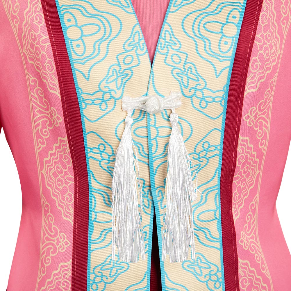 Fangzhu Baoqing Kostüm White Snake Bai She: Fu Sheng rosa Hanfu Cosplay Outfits