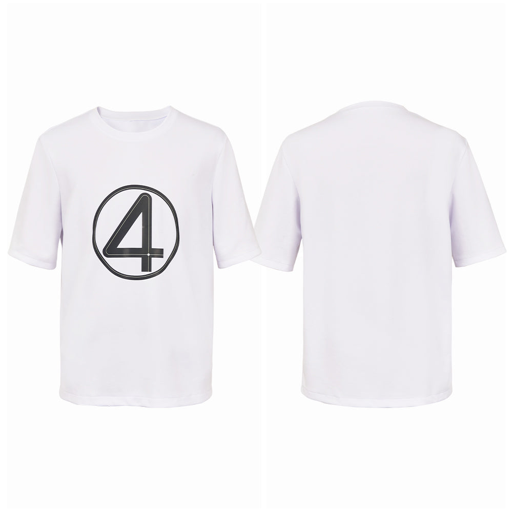 The Thing weiß T-Shirt  The Fantastic Four: First Steps Cosplay Outfits