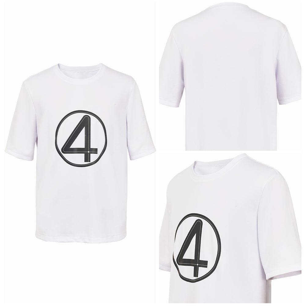 The Thing weiß T-Shirt  The Fantastic Four: First Steps Cosplay Outfits