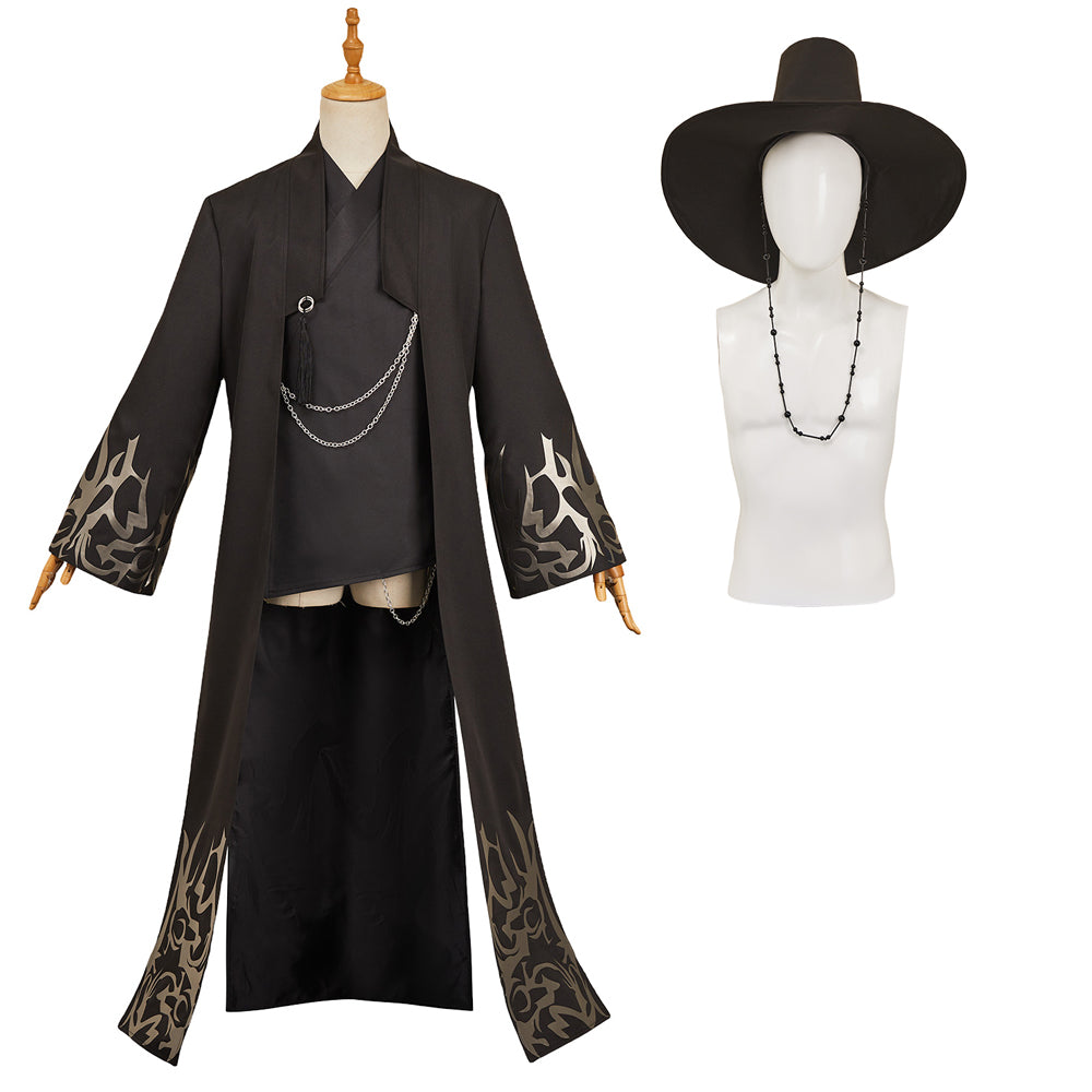 Jinu Saja schwarz Outfits KPOP Demon Hunters Saja Boys Jinu Cosplay Kostüm
