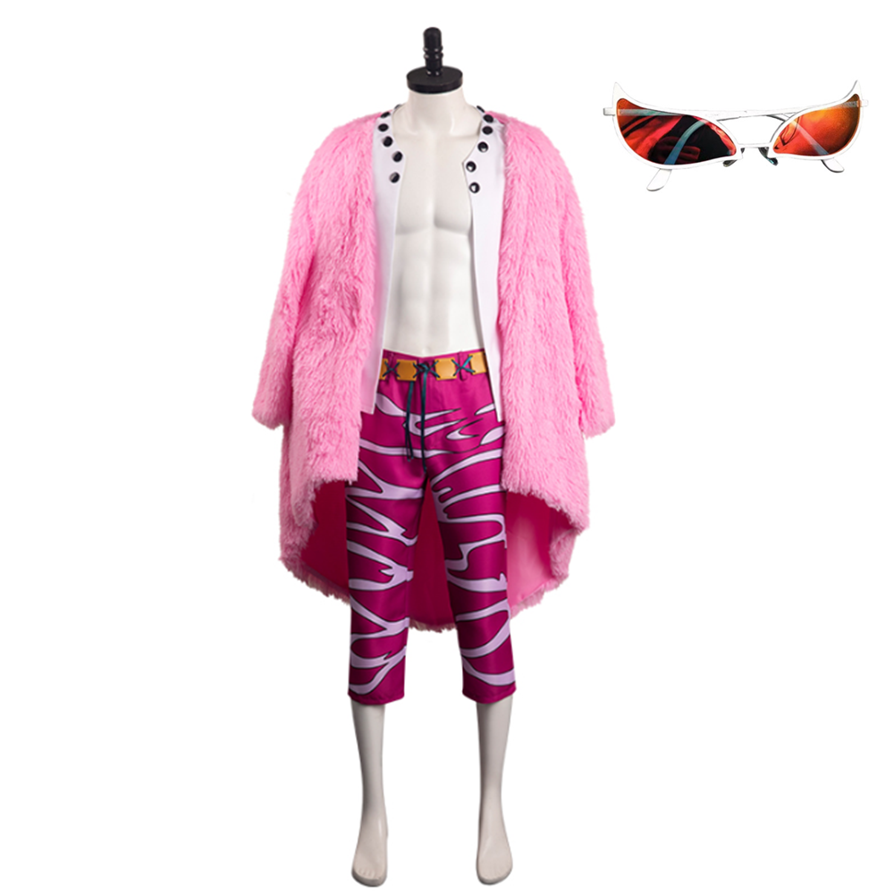 One Piece Donquixote Doflamingo piraten Cosplay Cosplay Kostüm Halloween Karneval Outfits