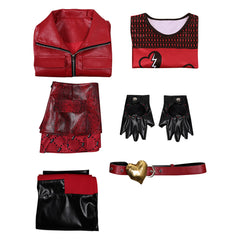 Mädchen Kinder Descendants 2024 Red Kostüm The Rise of Red Cosplay Outfits