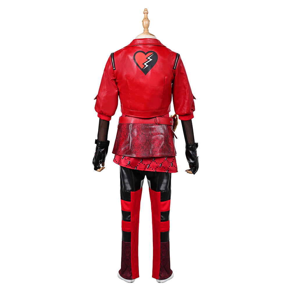 Mädchen Kinder Descendants 2024 Red Kostüm The Rise of Red Cosplay Outfits