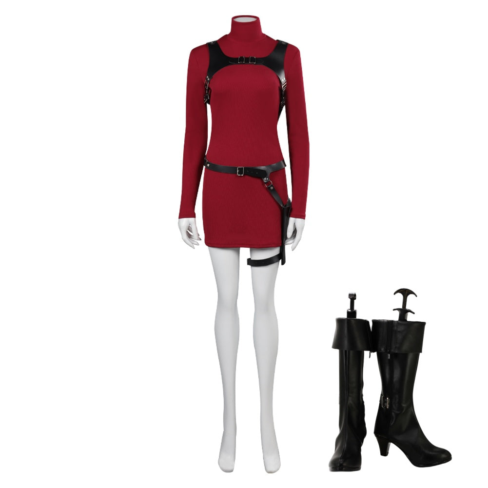 Biohazard RE:4 Ada Wong Resident Evil 4 Cosplay Kostüm Halloween Karneval Outfits