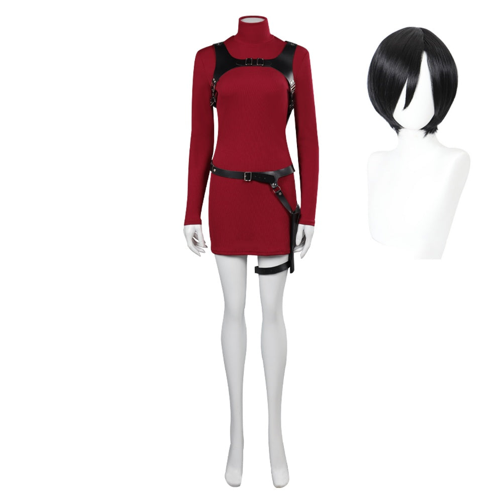 Biohazard RE:4 Ada Wong Resident Evil 4 Cosplay Kostüm Halloween Karneval Outfits