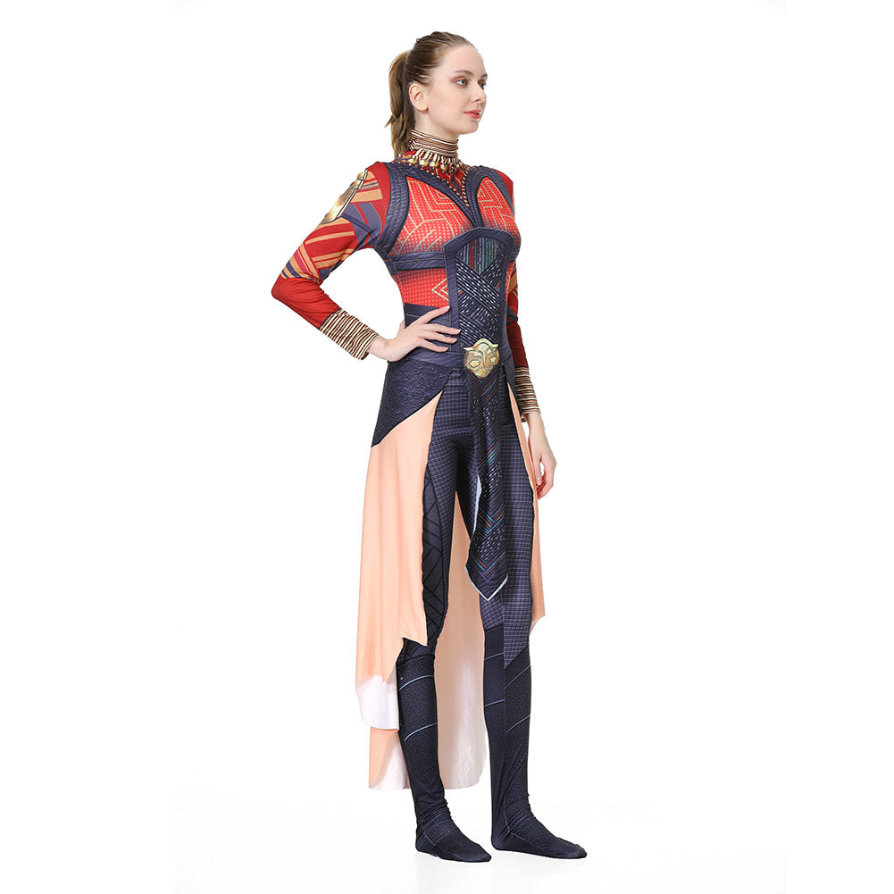 Black Panther: Wakanda Forever Okoye Cosplay Kostüm Outfits Halloween Karneval Jumpsuit