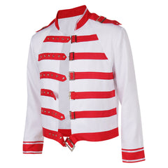 Freddie Mercury Jacke Aus Band Queen Gimme Some Lovin rot-weiß Jacke