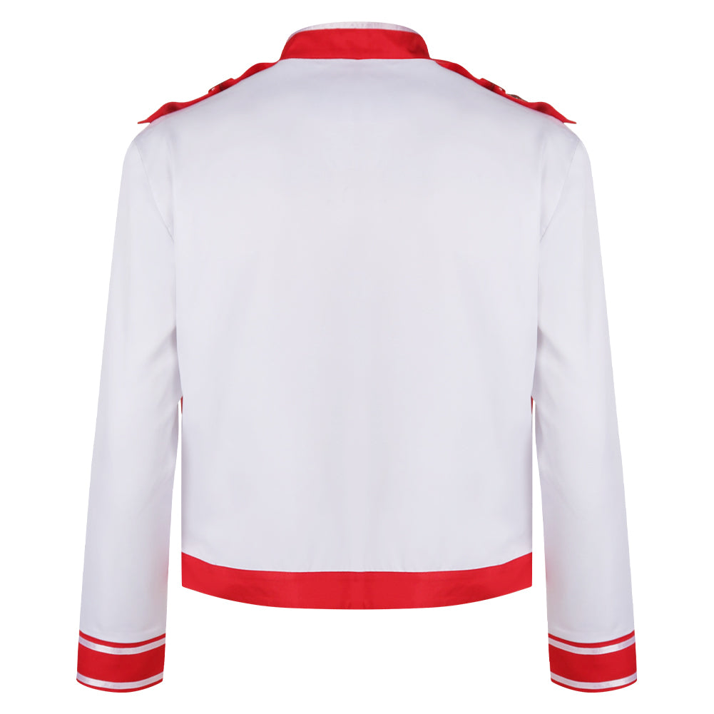 Freddie Mercury Jacke Aus Band Queen Gimme Some Lovin rot-weiß Jacke